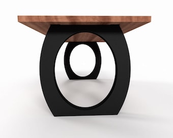 Geometric Steel Table Legs: Modern Handmade Metal Base, N26