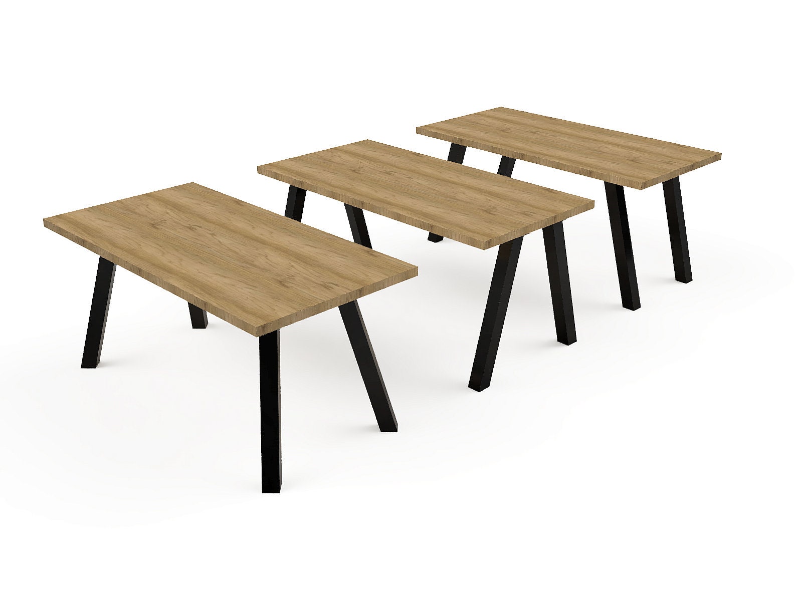 Gewinkelte Tischbeine aus Metall Einzigartige Tischbeine | Etsy