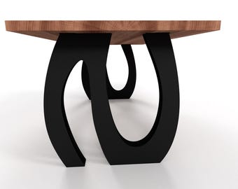Geometric Steel Table Legs: Modern Designer Base, N28