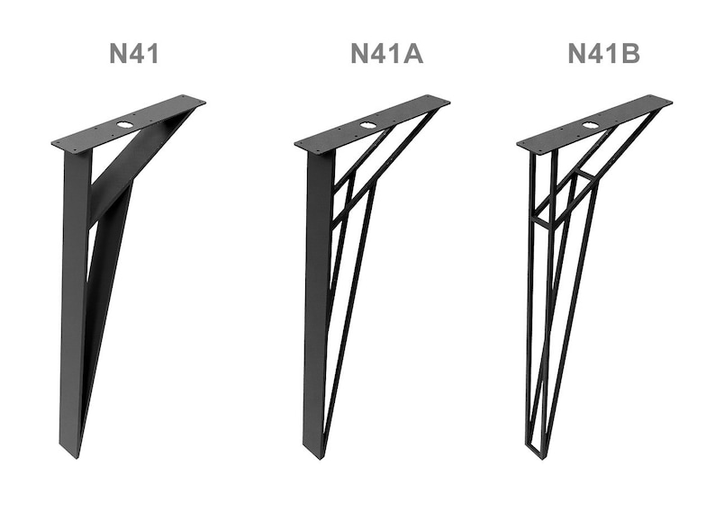 Industrielle Tischbeine, Esstischbeine, Tischbeine Metall, Stahl Tischbeine, Holz Tischbeine, Bankbeine, Beine für Tisch, N41 Bild 8