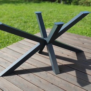 Spider Pedestal Base, Tabletop Support, Metal Spider Table Legs, Dining Table Base, Cross Table Base, F62