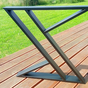 Z shape Table base, Metal Table Base, Kitchen Table Legs, Dining Table base,  Industrial Table base,  N211