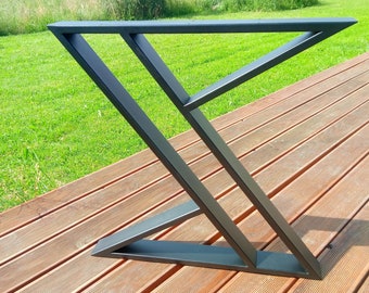 Z Form Metall Tischbasis: Industrielle Esstisch Beine, N211