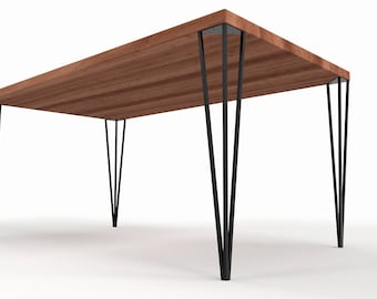 Hairpin Table Legs: Powder Coated Steel, Industrial Style, N148