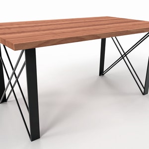 Patas de mesa Riviera con estructura de soporte superior para mesa de  comedor o escritorio de oficina Acero industrial de STOAKED -  México