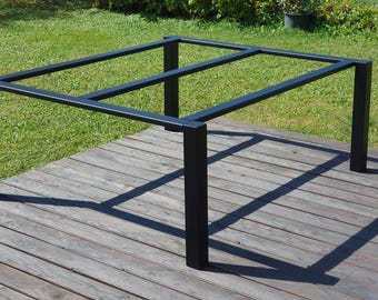 Heavy Duty Wide Table Base: Custom Metal Frame, Any RAL Color, F4CF