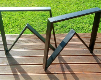 W-Shaped Metal Table Legs: Custom Furniture Base, N68
