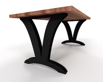 Handmade Steel Table Legs: Modern Art-Inspired Design, N23