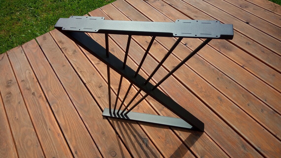 Zshape Table Legs Industrial Table Legs Dining Table Legs Etsy