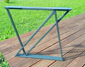 Industrial Steel Table Legs: Original Dining Table Base, N177