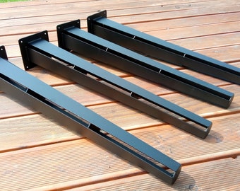 Industrial Metal Dining Table Legs: Steel Kitchen Table Base, N61