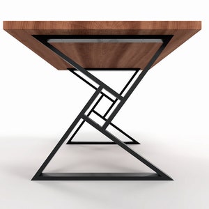 Z shape Table base, Metal Table Base, Kitchen Table Legs, Dining Table base,  Industrial Table base,  N212