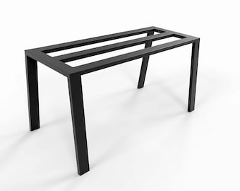 Metal Table Frame: Heavy Duty Dining Table Base, Wood/Granite/Glass Top, F50