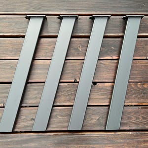 Industrial Metal Table Legs: Powder Coated Steel, Ready To Ship, N208