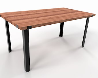 Metal Dining Table Legs: Industrial Style, Powder Coated Steel, N146