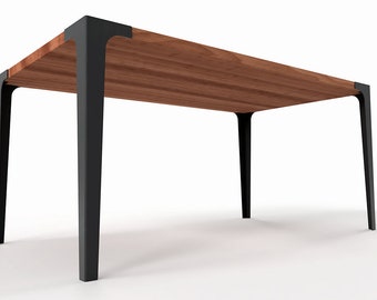 Stahl Tischbeine: 4er-Set, Pulverbeschichtet, N133