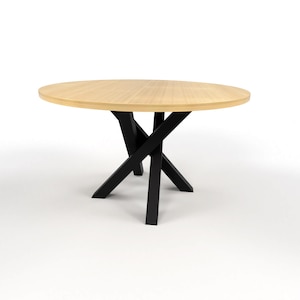 Spider Pedestal Base for Round Table, Cross Table Base, Round Dining Table Base,  Metal Spider Table Legs, Industrial Table Leg, F63