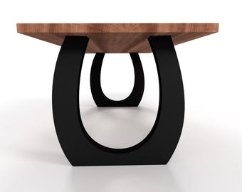 Modern Geometric Steel Table Legs: Designer Series, Handcrafted, N22