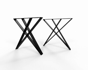 Patas de mesa en forma de estrella, Patas de mesa de cocina, Patas de mesa de comedor, Patas metálicas en forma de estrella, N234