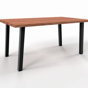 Angled Metal Table Legs, Unique Table Legs, Kitchen Table Legs,  Industrial Table Legs,  N207