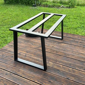 Table Frame for Granite Top, Trapezoidal Table Base, Glass Table Base, Table Frame for Heavy Top, Metal Table Frame, Dining Table Base, F7