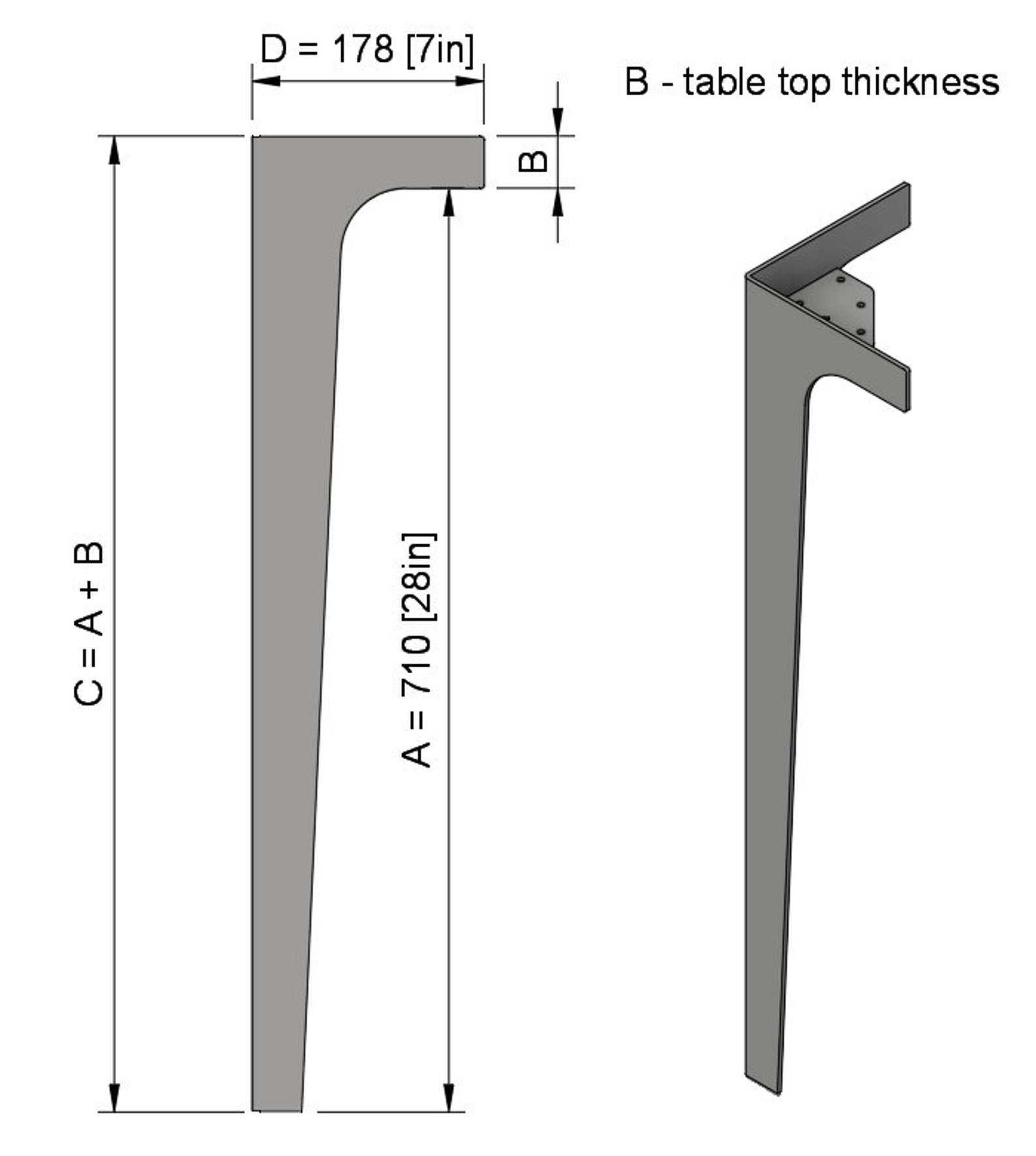 Industrial Style Table Legs Dining Table Legs Kitchen Table Etsy
