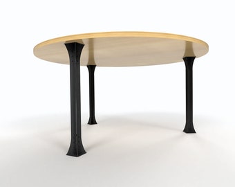 Metal Table Legs: Industrial Style Round Table Base, N100