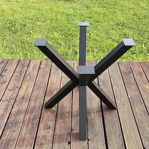 Spider Table Legs For Round Table, Pedestal Base, Round Dining Table Base, Cross Table Base, Pedestal Base, Industrial Table Leg, F60