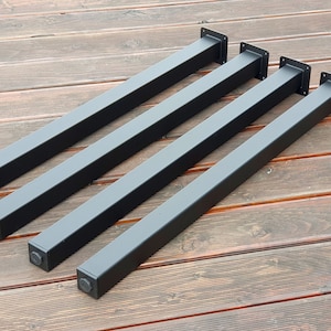 Metal Table Legs, Adjustable foot, Single Table Legs, Square Tubing Metal Legs, Furniture Legs,  Coffee Table Legs, N126s