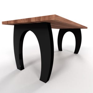 Patas de mesa de metal con estilo industrial chic: perfectas para comedores o espacios de trabajo, base de mesa de comedor, patas de mesa estilo loft, N24