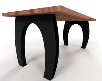 Patas de acero de estilo industrial chic: Base para mesa de comedor estilo loft, N24
