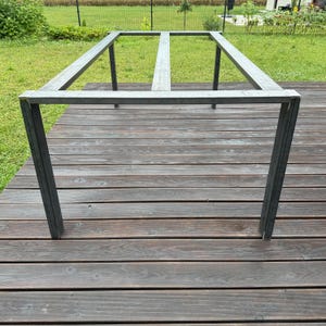 Ultra Wide Steel Table Base: Custom Metal Table Frame, Any RAL Color, F4C