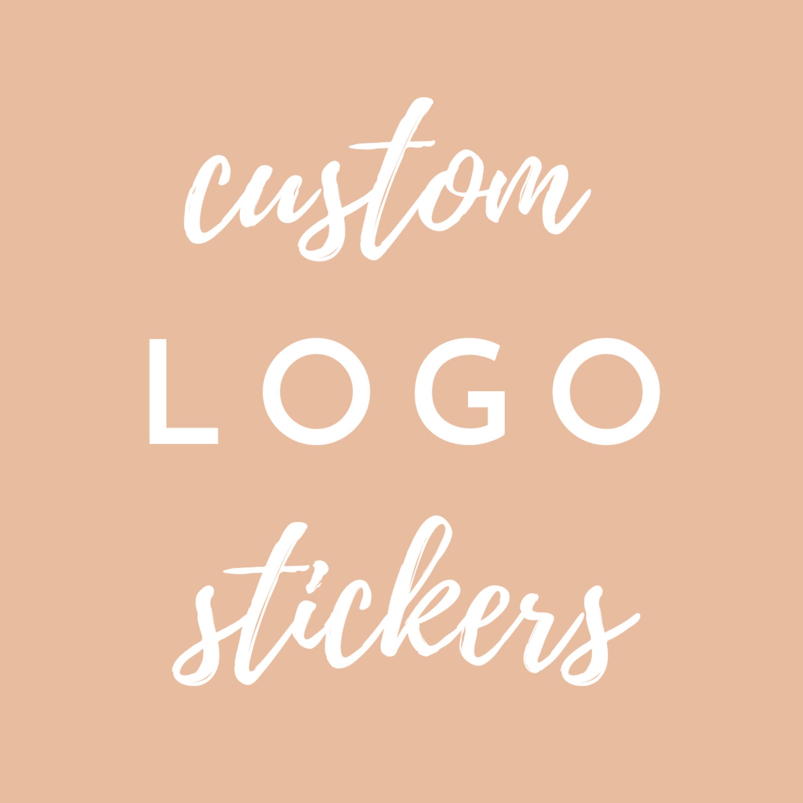 Custom Logo Stickers Etsy