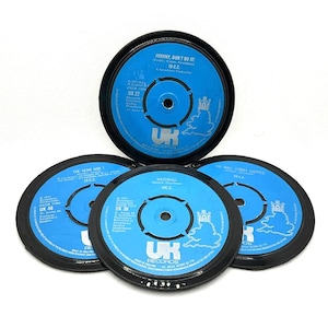10cc Vinyl Record Coasters: 1970s Retro Music Decor