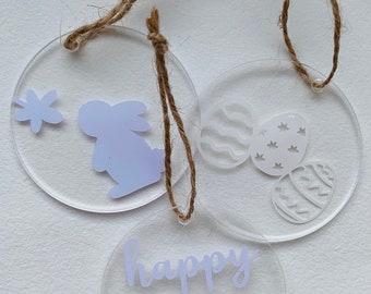 Gift Tags Easter | Easter | Decoration | Acrylic pendant | Ornament | Plexiglass