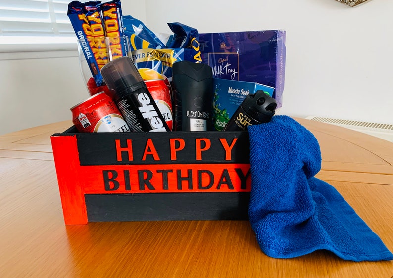 Personalised Mens Pamper Hamper Gift For Him Birthday Gift Etsy