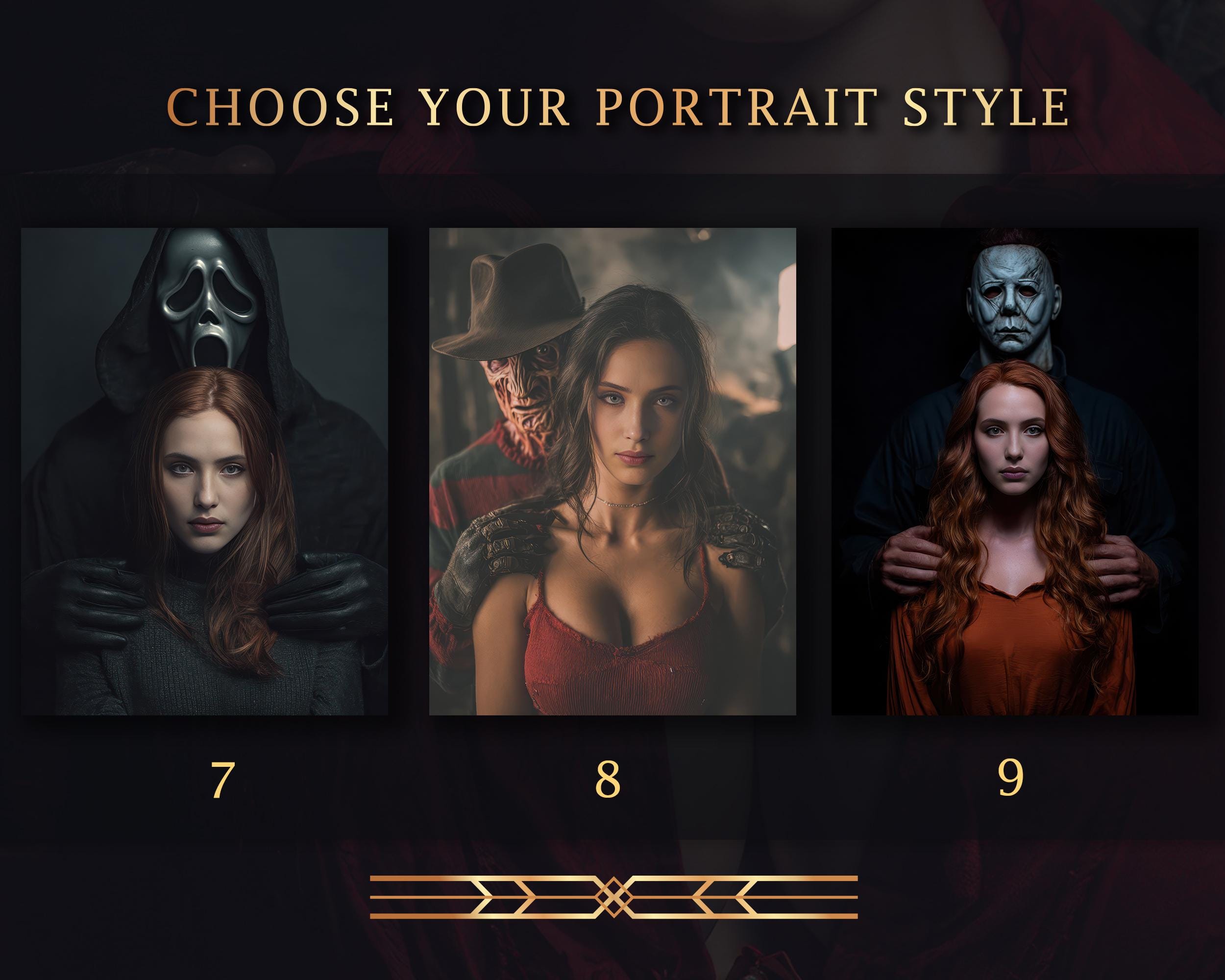 Custom Horror Portrait From Photo, Personalized Scary Movie Art ...