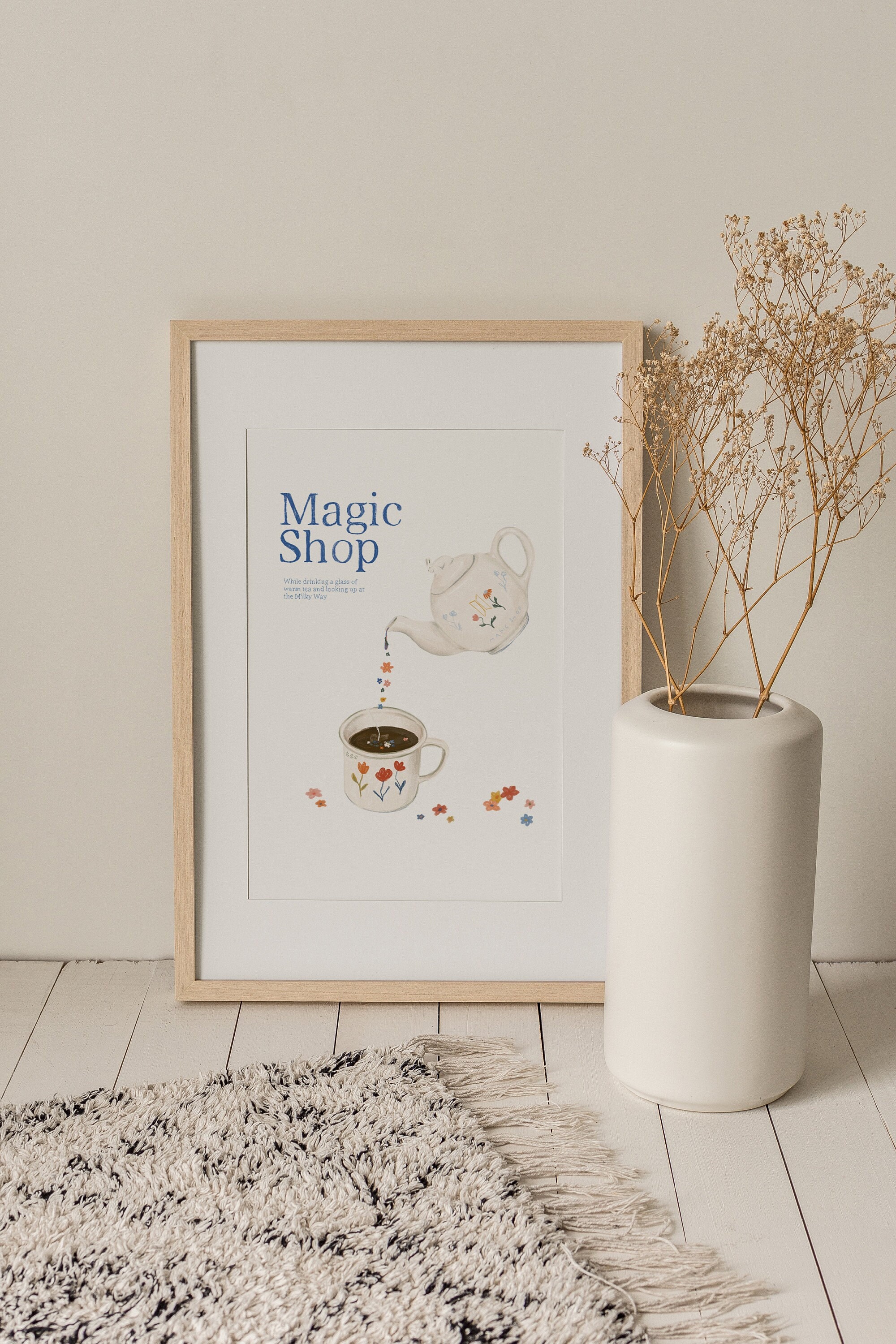 Magic Shop Wall Art- Bangtan Wall Art Prints A5, Impression esthétique Pastel, Décor Kpop, Salle Kpop