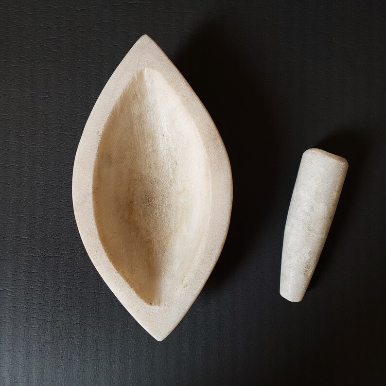 Quartz Mortar And Pestle For Herb Grinding Etsy