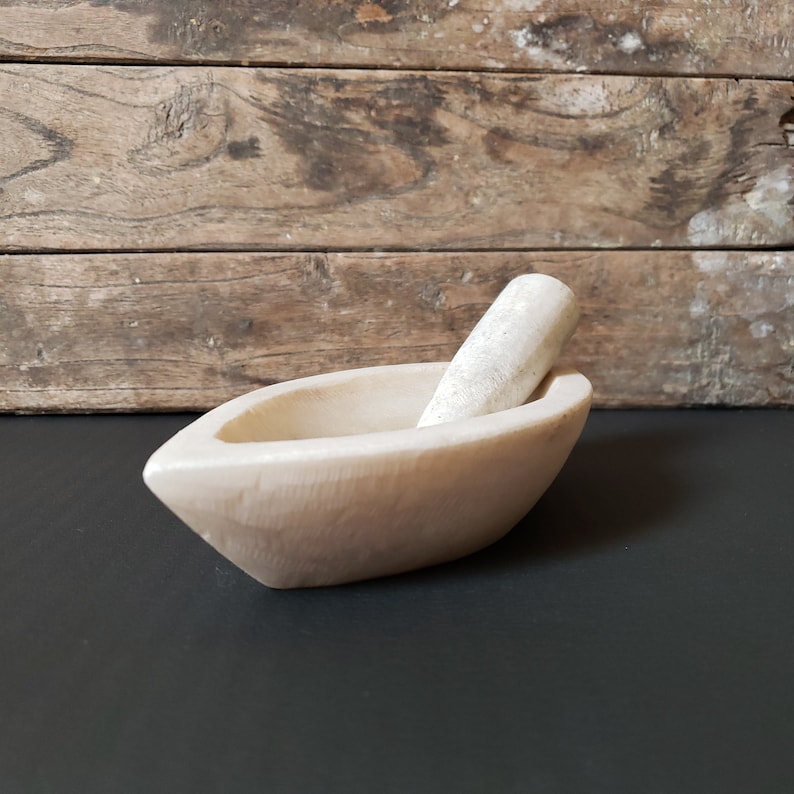 Quartz Mortar And Pestle For Herb Grinding Etsy