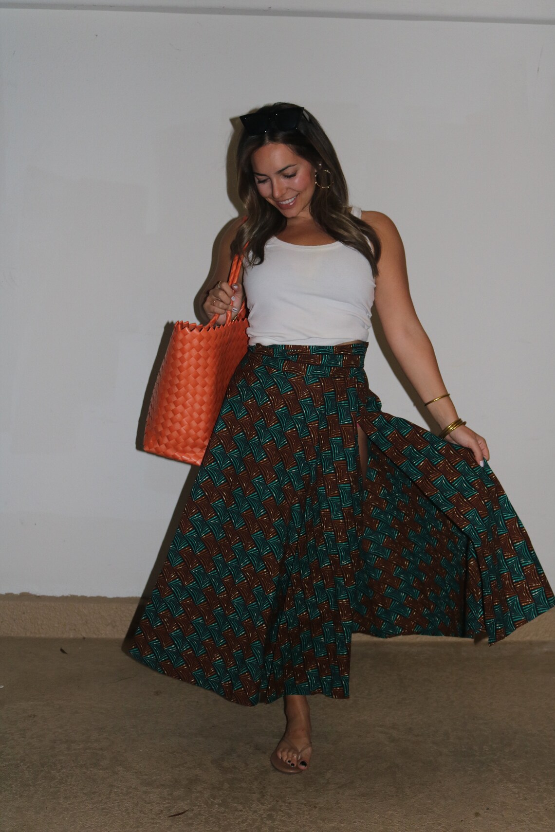 Kitenge African Print Fabric Wrap Skirt Etsy