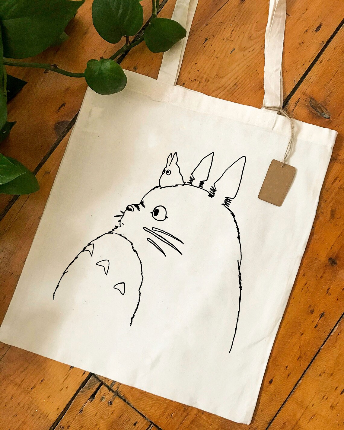 Totoro Tote Bag Studio Ghibli Tote Bag My Neighbor Totoro Etsy