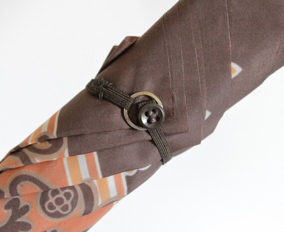 Kitsch brown and orange Nimbus umbrella from the … - image 9