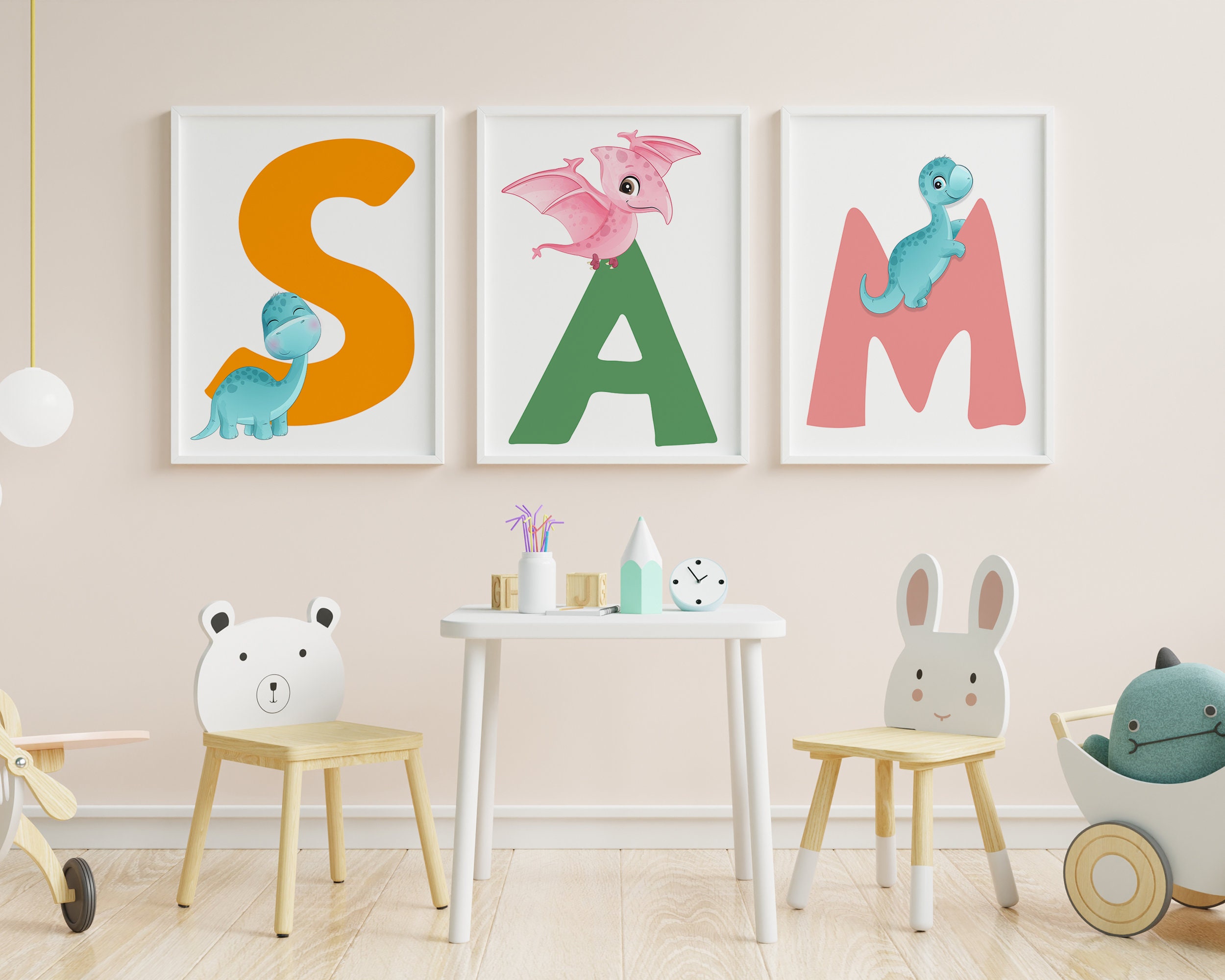 Letter S INSTANT DOWNLOAD Dinosaur Illustration Alphabet - Etsy