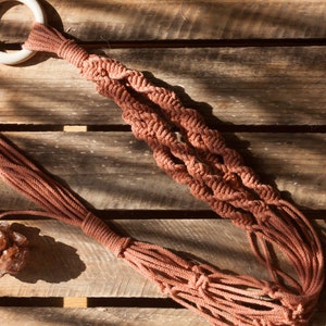 Plant Hanger -  Macrame&#39; - Terracotta - Macrame&#39;