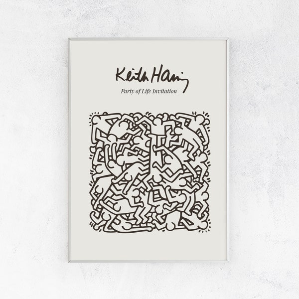 Keith Haring Nude - Etsy