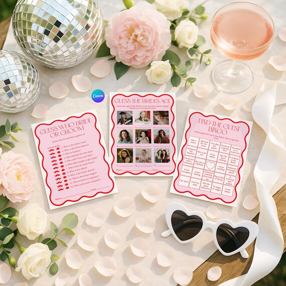 Pin The Ring On The Bride Game - Bridal Shower Party Decorations For 40 Guests