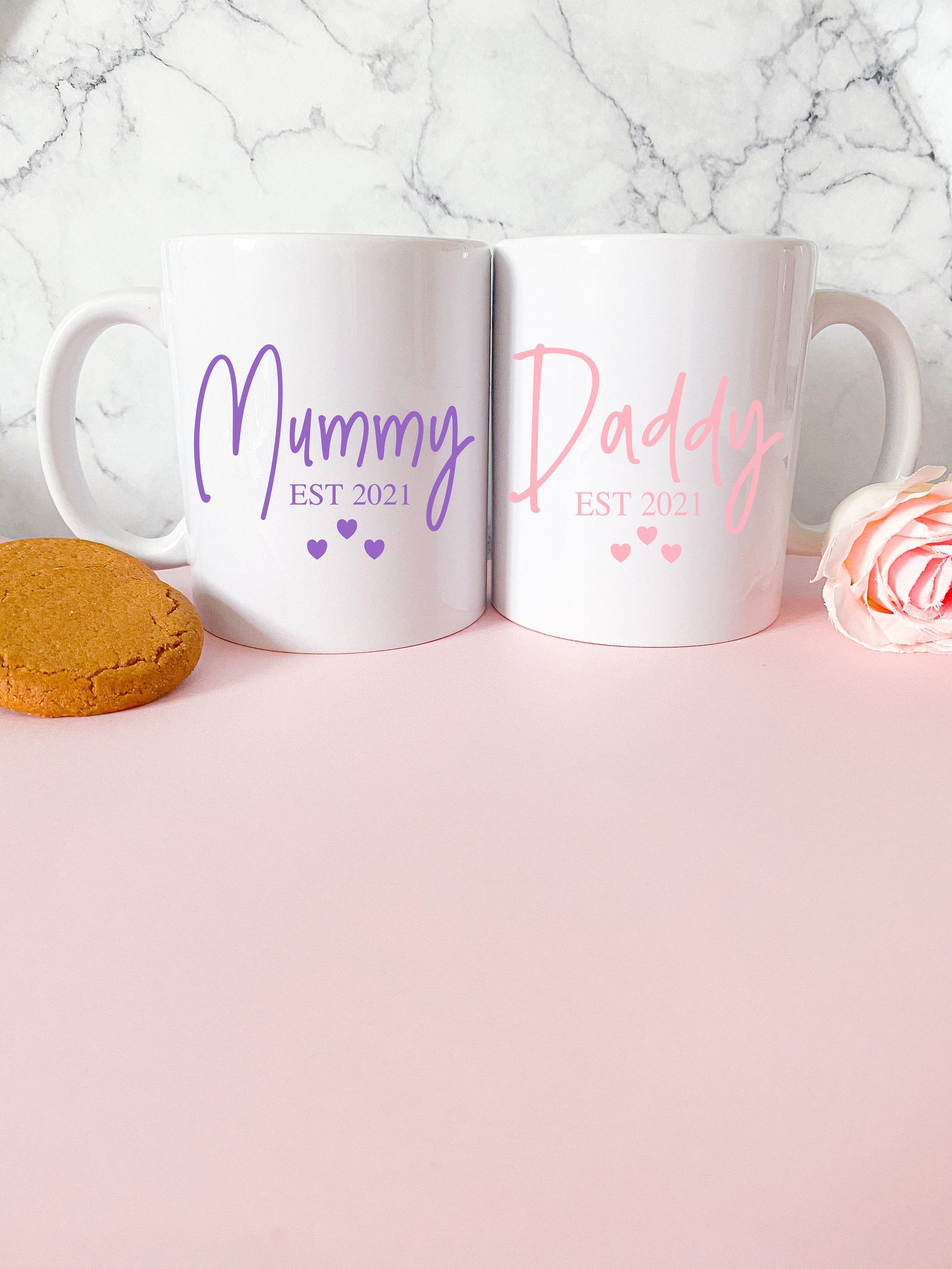 Mummy and Daddy Mug Set Mum & Dad Gift New Mum Gift New Etsy