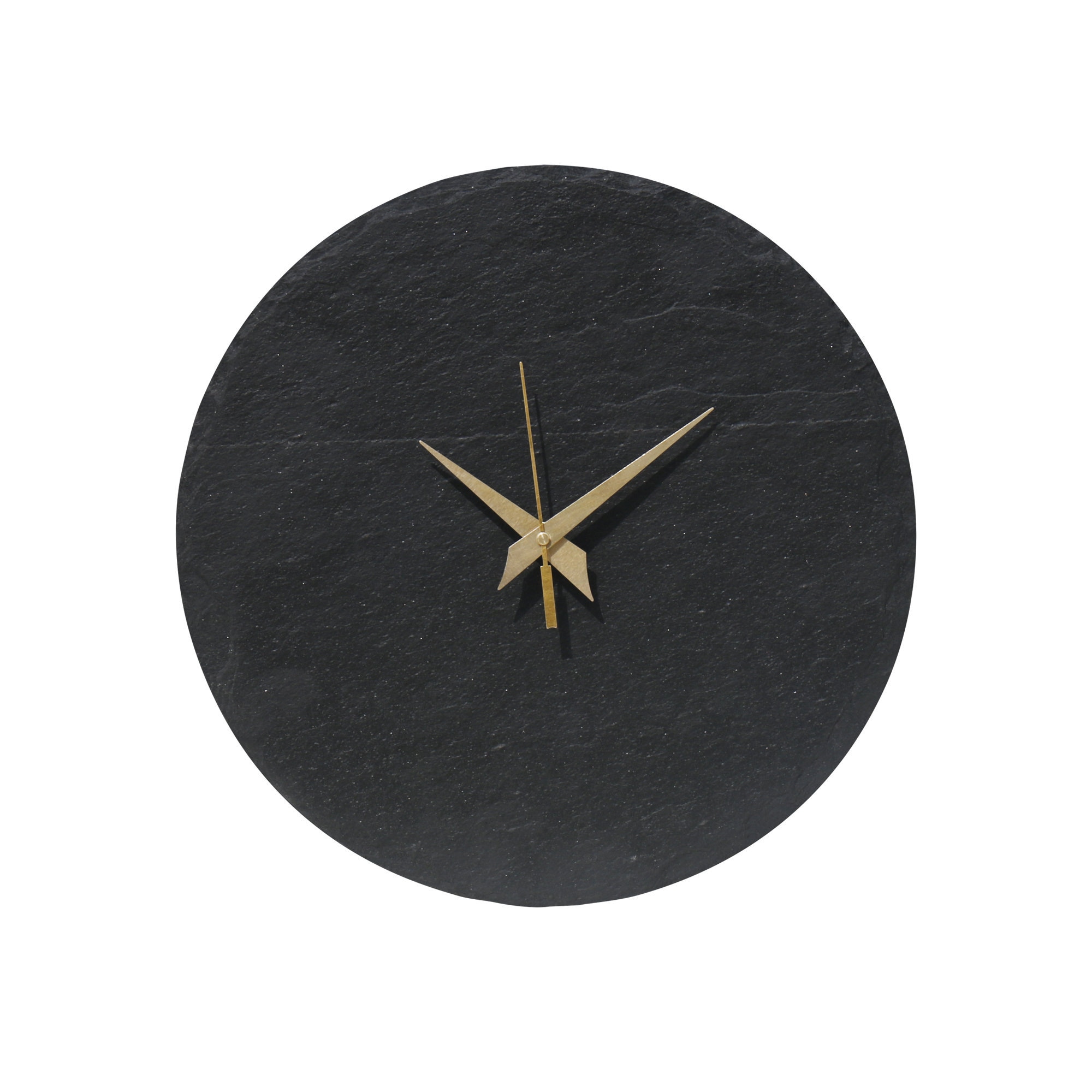 Natural Black Slate Clock Wall Clock for Home and Office Etsy
