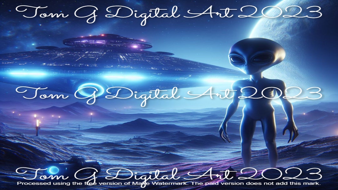Alien Digital Computer Wallpaper 9 - Etsy